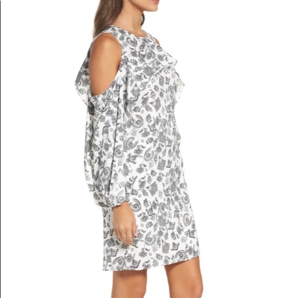 NWT Kobi Halperin Amber Cold Shoulder Shift Dress - Picture 3 of 12